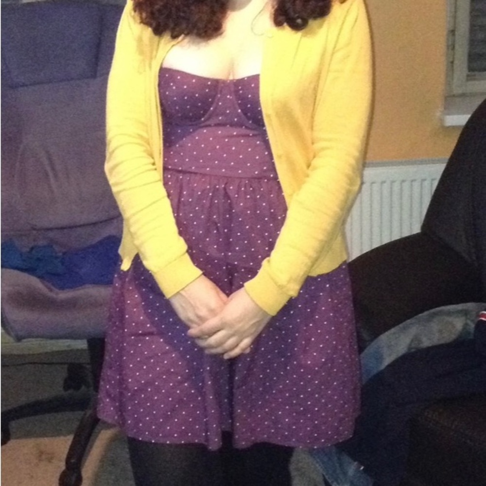 Rare Pattern Purple Polka Dot Victoria's Secret Corset Dress. 6.
